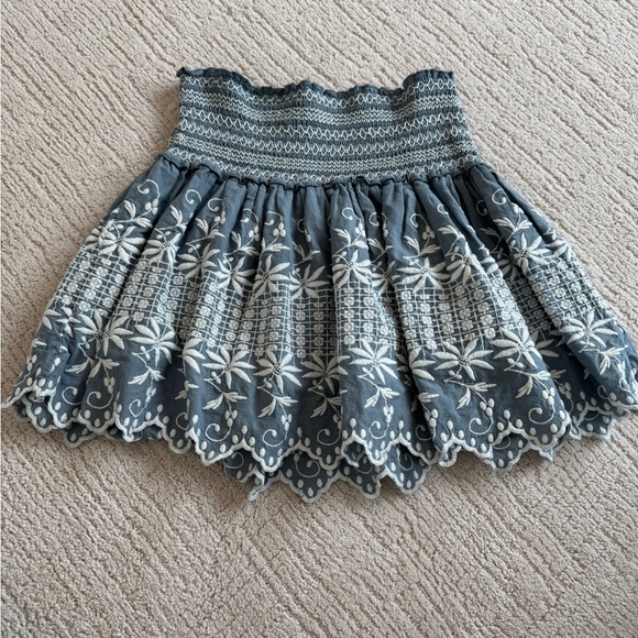Loveshackfancy embroidered skirt - Picture 1 of 4